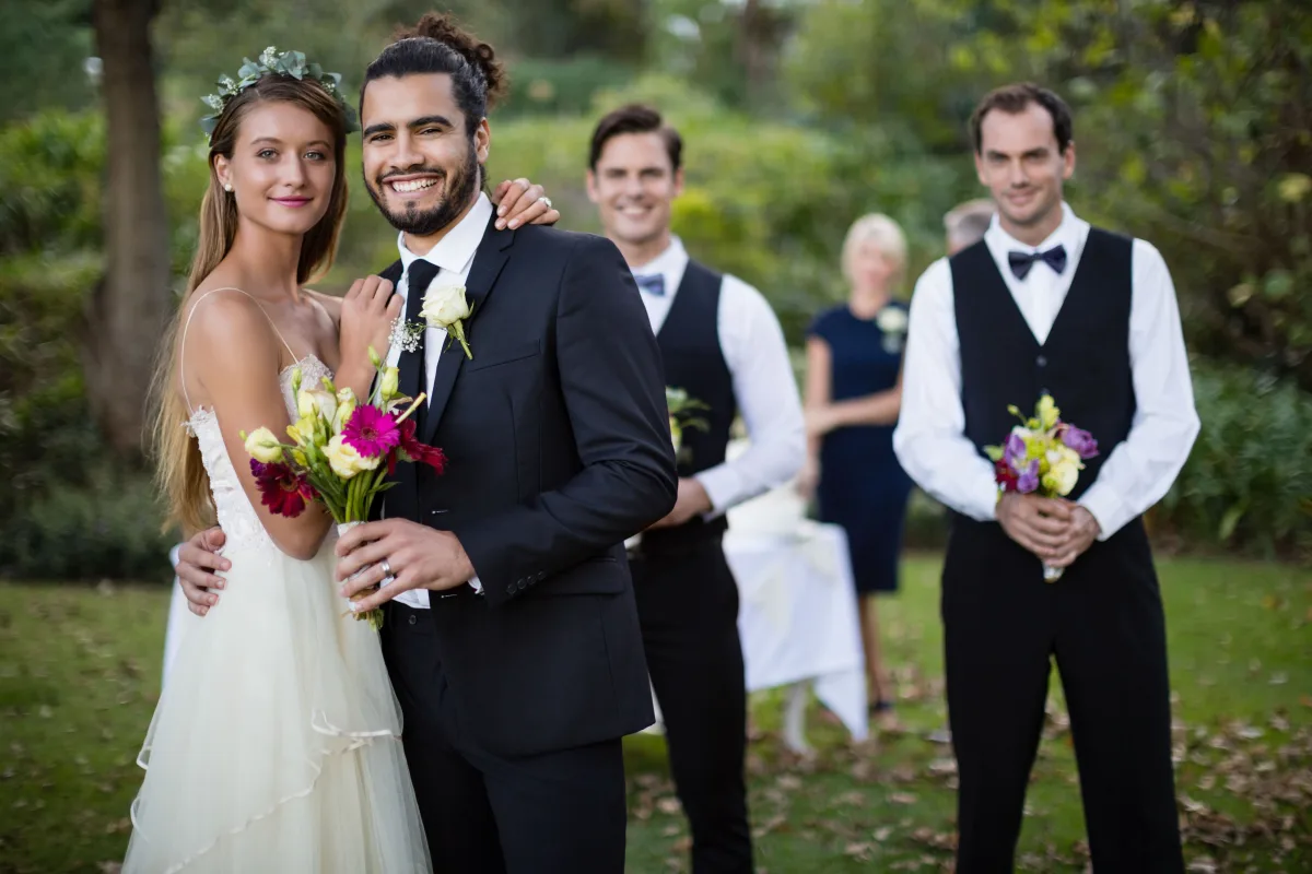 Mariage photo de groupe témoins — photographe Perpignan